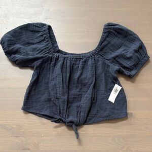 Old Navy Puff Sleeve Blouse Size L (10-12)